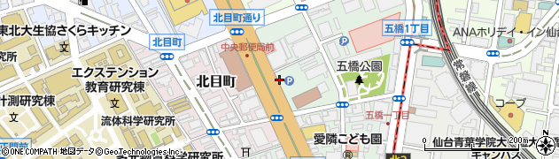 タイムズカー仙台駅西口店周辺の地図