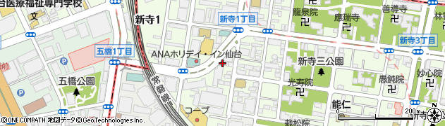 クラーク記念国際高等学校　仙台キャンパス周辺の地図