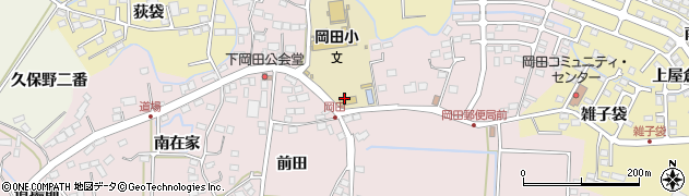 仙台市　岡田児童館周辺の地図