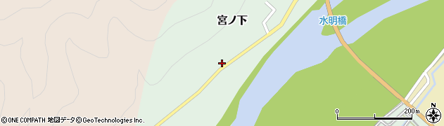 新潟県村上市宮ノ下165周辺の地図