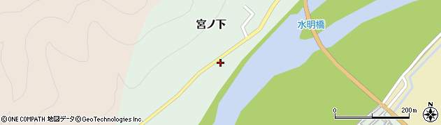 新潟県村上市宮ノ下186周辺の地図