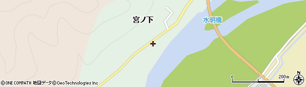 新潟県村上市宮ノ下195周辺の地図