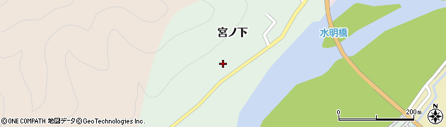 新潟県村上市宮ノ下162周辺の地図