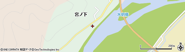 新潟県村上市宮ノ下197周辺の地図