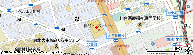 ウェスティンホテル仙台周辺の地図
