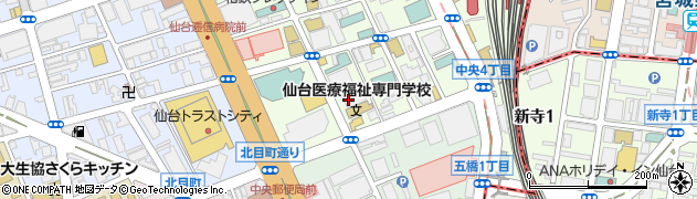 株式会社日本旅行　東北営業本部周辺の地図