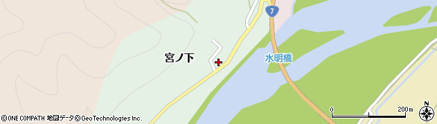新潟県村上市宮ノ下201周辺の地図