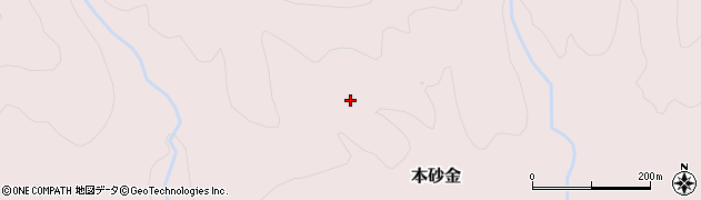 宮城県川崎町（柴田郡）本砂金（北栃原山）周辺の地図