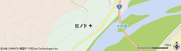 新潟県村上市宮ノ下203周辺の地図