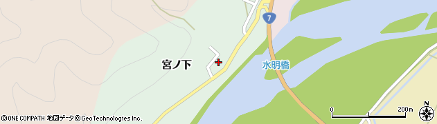 新潟県村上市宮ノ下214周辺の地図