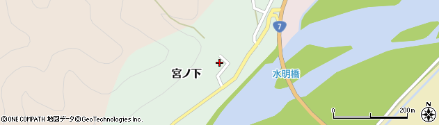 新潟県村上市宮ノ下211周辺の地図