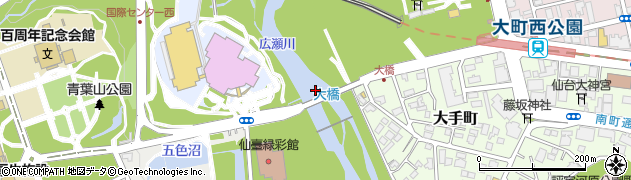 大橋周辺の地図