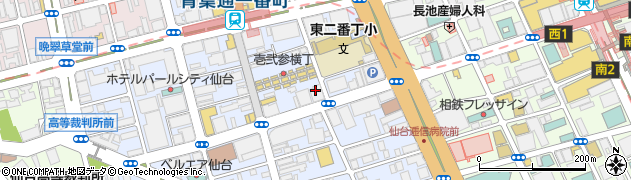 仙台青葉カルチャーセンター周辺の地図