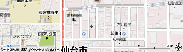 仙台螺子株式会社　総務部周辺の地図