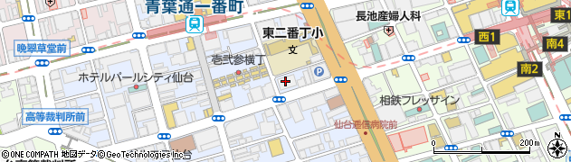 仙建工業株式会社　監査室周辺の地図