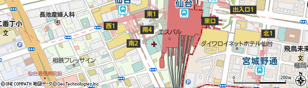 ホテルメトロポリタン仙台 セレニティ周辺の地図