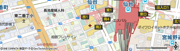 仙台パルコ２周辺の地図