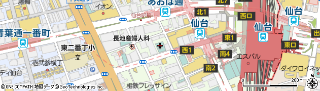 コンフォートホテル仙台西口周辺の地図