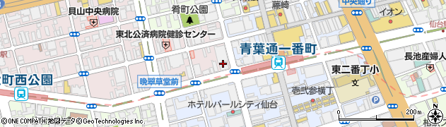 大同生命仙台青葉ビル１階防災管理室周辺の地図