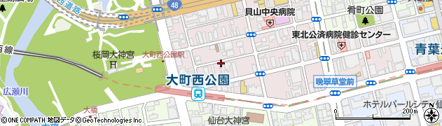 今野美枝子駐車場（カーサヴェルデ仙台西公園の西隣）周辺の地図