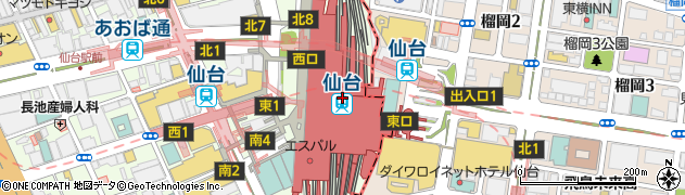 大かまど飯 寅福 エスパル仙台店周辺の地図