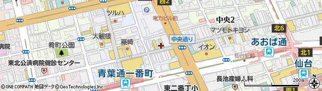 マツモトキヨシ仙台中央通り店周辺の地図
