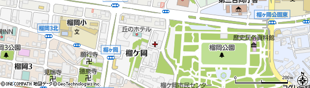 ライオンズマンション榴ケ岡公園周辺の地図