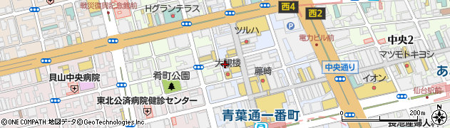 仙台一番町郵便局 ＡＴＭ周辺の地図