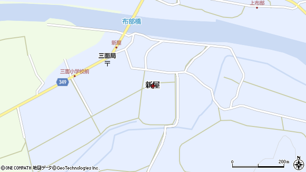 〒958-0232 新潟県村上市新屋の地図