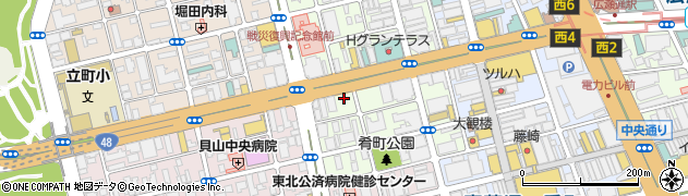 オリックスレンタカー仙台国分町店周辺の地図