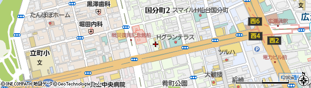 仙台無線タクシー協同組合　事務兼配車室周辺の地図