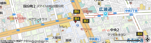 株式会社ＪＴＢ　仙台支店・法人営業専門周辺の地図