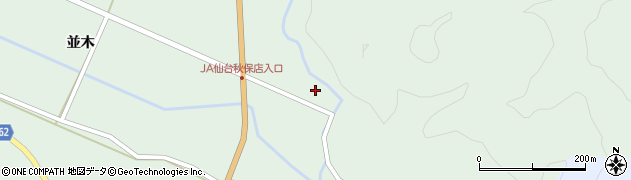 宮城県仙台市太白区秋保町長袋（白澤口）周辺の地図