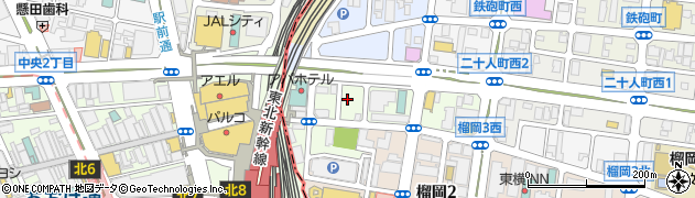 仙台市消防局　仙台市中央救急出張所周辺の地図