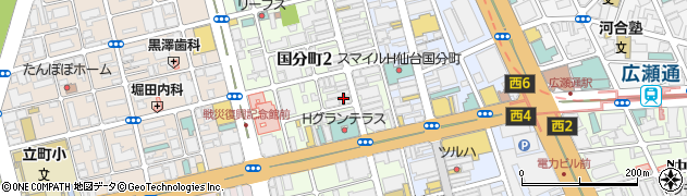 新写楽 仙台国分町店周辺の地図