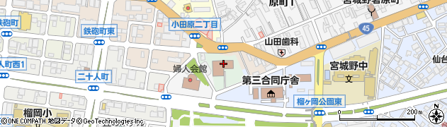 宮城労働局　職業安定部求職者支援室周辺の地図