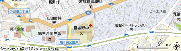 仙台市立仙台大志高等学校周辺の地図
