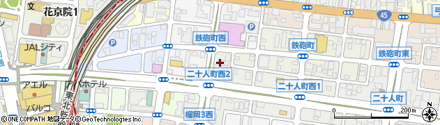 宮城県タクシー協会仙台地区総支部　忘れもの情報サービス周辺の地図