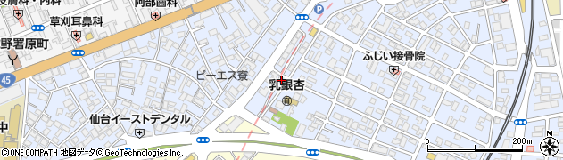 仙台水道修理センター　宮城野区周辺の地図