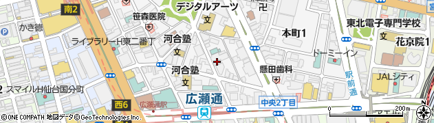 宮城県　民間社会福祉振興会（一般社団法人）周辺の地図