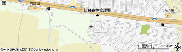 宮城県仙台市青葉区下愛子（西風蕃山）周辺の地図