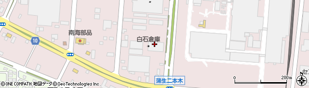 株式会社白石倉庫仙台港営業所周辺の地図
