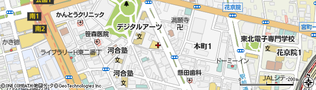 トヨタレンタリース宮城本町店周辺の地図