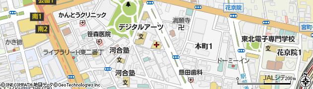 宮城トヨタ自動車ＭＴＧ仙台中央周辺の地図