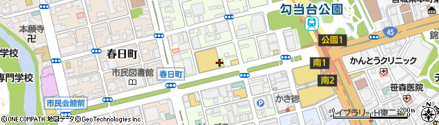 松屋 仙台定禅寺通り店周辺の地図
