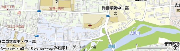 尚絅学院高等学校周辺の地図