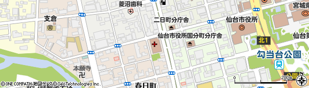 仙台法務局　みんなの人権１１０番ＰＨＳ・ＩＰ電話専用周辺の地図
