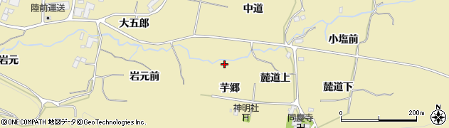 宮城県仙台市青葉区上愛子岩元前周辺の地図