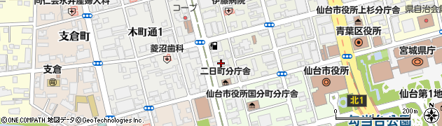 宮城県仙台市青葉区二日町4周辺の地図