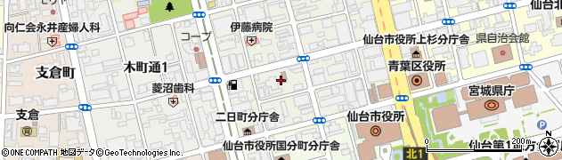 宮城県仙台市青葉区二日町5周辺の地図